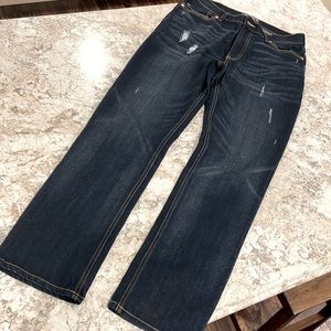 American Rag Men’s Jeans. Dark wash/distressed.
